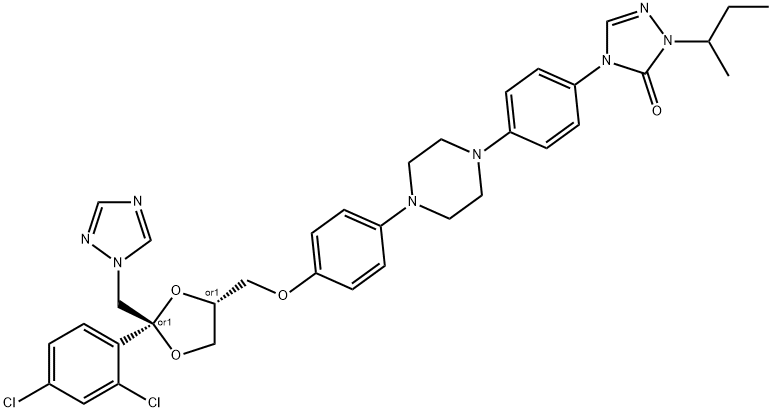 TRANS-イトラコナゾール 化学構造式