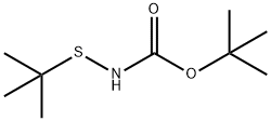 Carbamic acid, (tert-butylthio)-, tert-butyl ester (8CI) Struktur