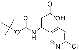 3-((tert-Butoxycarbonyl)aMino)-3-(6-chloropyridin-3-yl)propanoic acid Structure