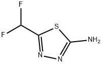 5-(二氟甲基)-2-氨基-1,3,4-噻二唑, 25306-15-4, 结构式