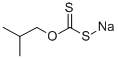 异丁基黄原酸钠,25306-75-6,结构式