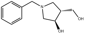 (3R,4R)-1-苄基-4-羟基-3-吡咯烷甲醇, 253129-03-2, 结构式