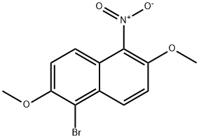 1-Bromo-2,6-dimethoxy-5-nitronaphthalene 结构式