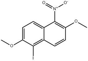 1-Iodo-2,6-dimethoxy-5-nitronaphthalene 结构式