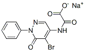 N-(5-Bromo-1,6-dihydro-6-oxo-1-phenylpyridazin-4-yl)oxamidic acid sodium salt 结构式
