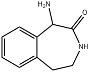 1-氨基-4,5-二氢-1H-苯并氮杂-2-酮 结构式