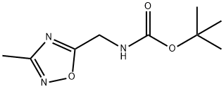 Carbamic acid, [(3-methyl-1,2,4-oxadiazol-5-yl)methyl]-, 1,1-dimethylethyl ester Structure