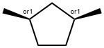 cis-1,3-ジメチルシクロペンタン 化学構造式