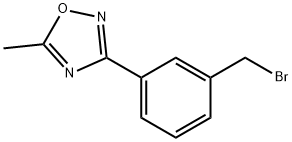3-[3-(溴甲基)苯基]-5-甲基-1,2,4-噁二唑,253273-90-4,结构式