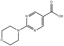 2-(4-吗啉基)-5-嘧啶羧酸, 253315-05-8, 结构式