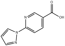 6-(1H-ピラゾール-1-イル)ニコチン酸 化学構造式