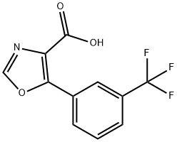 5-[3-(三氟甲基)苯基]-4-噁唑羧酸, 253315-30-9, 结构式