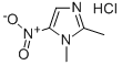 1,2-dimethyl-5-nitro-1H-imidazole monohydrochloride Structure