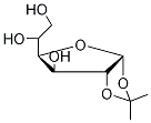 1,2-O-Isopropylidene-α-D-glucofuranose 化学構造式