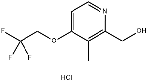 2-羟甲基-3-甲基-4-(2,2,2-三氟乙氧基)吡啶盐酸盐, 253345-80-1, 结构式