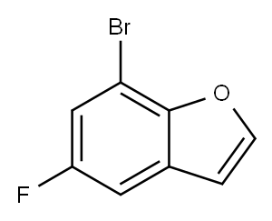 7-溴-5-氟苯并[B]呋喃 结构式