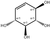 5-シクロヘキセン-1α,2β,3α,4β-テトラオール 化学構造式