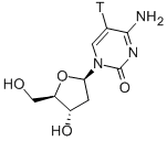 DEOXYCYTIDINE, [5-3H] Structure