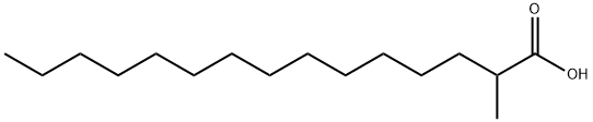 2-METHYLPENTADECANOIC ACID Struktur