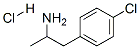 p-chloro-alpha-methyl-phenethylamin hydrochloride Struktur