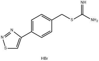 4-(1,2,3-THIADIAZOL-4-YL)BENZYL AMINOMETHANIMIDOTHIOATE HYDROBROMIDE Structure