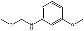 Benzenamine, 3-methoxy-N-(methoxymethyl)- (9CI) Struktur