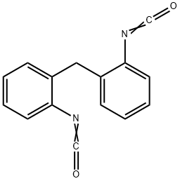 2,2'-亚甲基二苯基二异氰酸酯 结构式