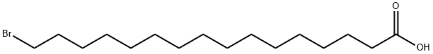 16-溴十六烷酸, 2536-35-8, 结构式