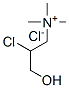 (2-chloro-3-hydroxypropyl)trimethylammonium chloride  Struktur