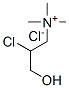 (2-chloro-3-hydroxypropyl)trimethylammonium chloride Structure