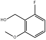 2-フルオロ-6-メトキシベンジルアルコール 化学構造式
