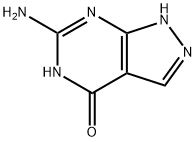 6 氨基-1H-吡唑并[3,4-D〕嘧啶-4(7H)酮, 2537-04-4, 结构式