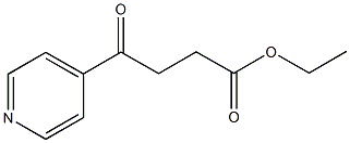 4-オキソ-4-(4-ピリジル)酪酸エチル 化学構造式