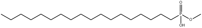 オクタデシルホスホン酸水素メチル 化学構造式