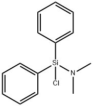 クロロ-N,N-ジメチルジフェニルシランアミン 化学構造式