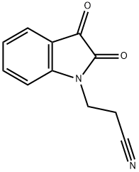 3-(2,3-dioxo-2,3-dihydro-1H-indol-1-yl)propanenitrile Struktur