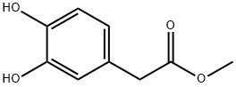 3,4-ジヒドロキシフェニル酢酸 メチル 化学構造式