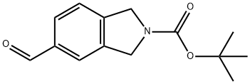 N-BOC-5-ホルミルイソインドリン 化学構造式