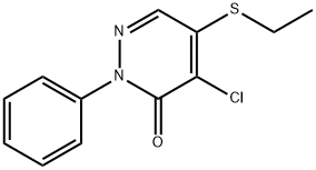 4-CHLORO-5-(ETHYLTHIO)-2-PHENYLPYRIDAZINE-3(2H)-ONE Struktur