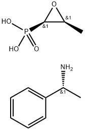 磷霉素 (R)-1-苯乙胺盐 结构式