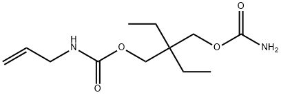 N-Allylcarbamic acid 2-(carbamoyloxymethyl)-2-ethylbutyl ester 结构式