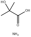 ammonium 2-hydroxyisobutyrate Struktur