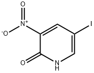 2-Hydroxy-5-iodo-3-nitropyridine Struktur