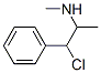 N-Methyl-1-chloro-1-phenylpropane-2-amine Structure