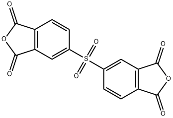 3,3,4,4-二苯基砜四羧酸二酸酐,2540-99-0,结构式