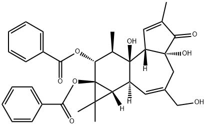 ホルボール12,13-ジベンゾアート 化学構造式