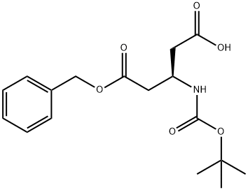 Boc-L-beta-glutamic acid 5-benzyl ester Struktur