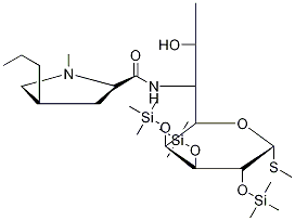 Methyl 6,8-Dideoxy-6-[[[(2S,4R)-1-Methyl-4-propyl-2-pyrrolidinyl]carbonyl]aMino]-1-thio-2,3,4-tris-O-(triMethylsilyl)-D-erythro-α-D-galacto-octopyranoside Structure