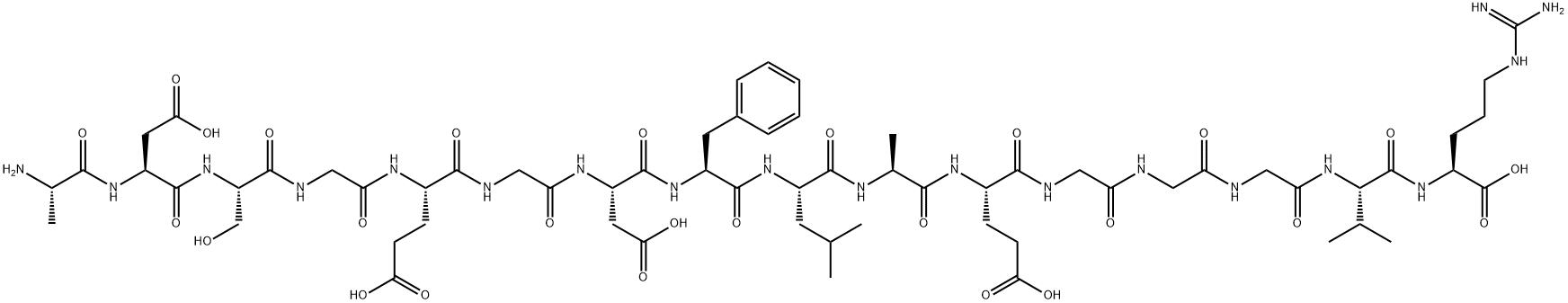 血纤维蛋白肽A(人), 25422-31-5, 结构式