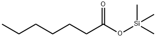 Heptanoic acid trimethylsilyl ester Structure